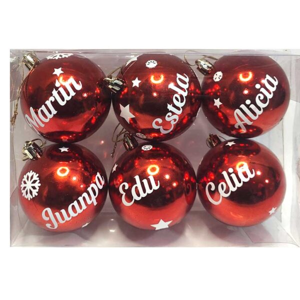 esferas árbol navidad personalizadas nombre