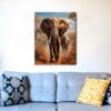 Cuadro elefante africano