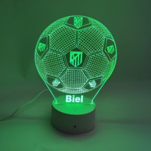 Lámpara personalizada balón de fútbol