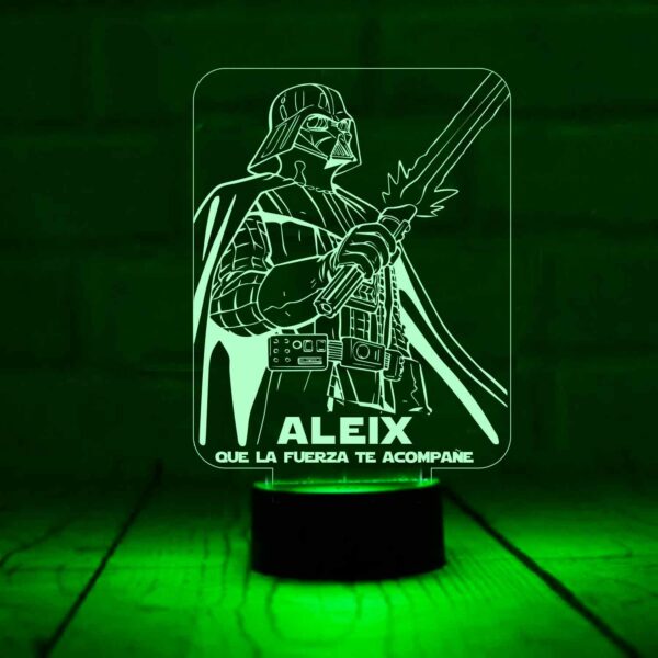 Lámpara personalizada Drak Vader