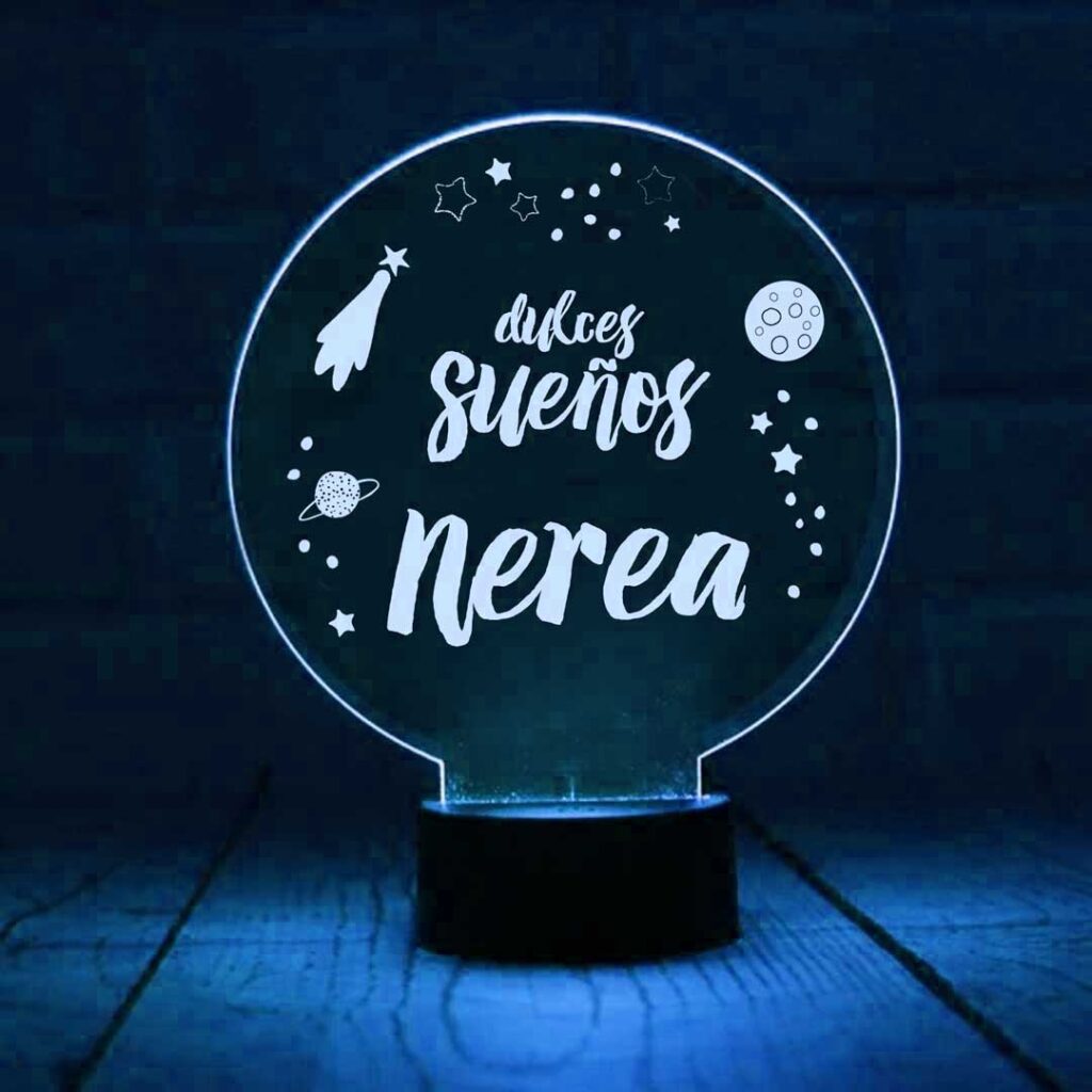 lámpara quitamiedos LED personalizable