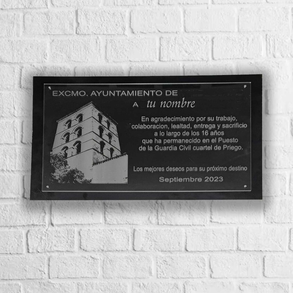 Placa Conmemorativa Para Tumba De Pizarra Personalizada – Graba Cualquier Mensaje Hasta 20 Palabras