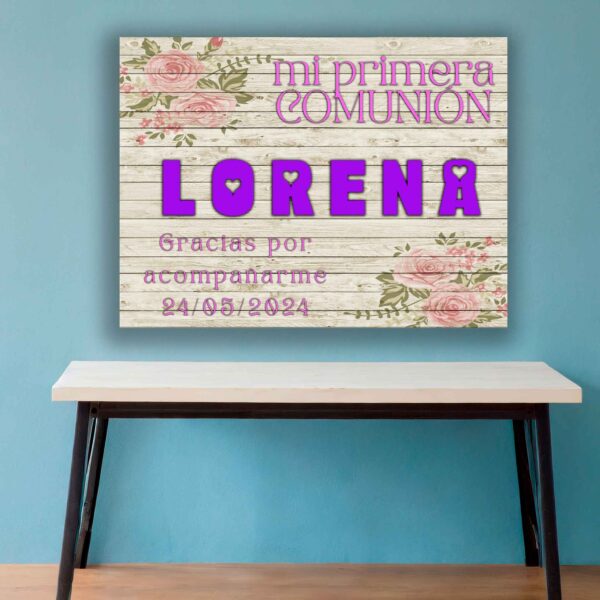 Poster comunión personalizado
