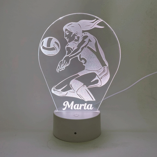 Lámpara personalizada voleibol