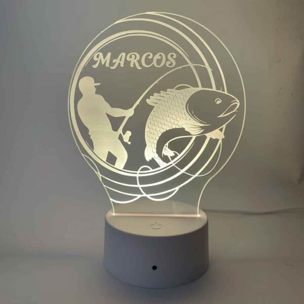 Lámpara LED pescador