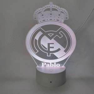 Lámpara LED escudo de fútbol