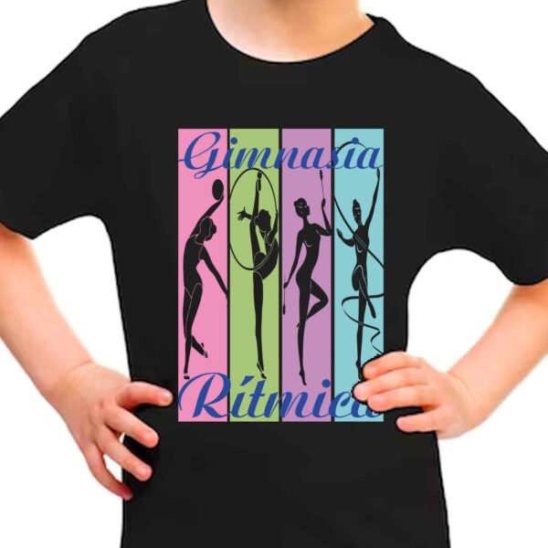 Camiseta gimnasia rítmica colores