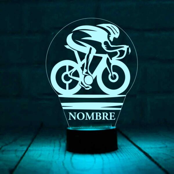 Lámpara personalizada ciclismo velocidad