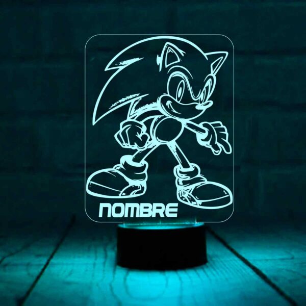 Lámpara personalizada Sonic
