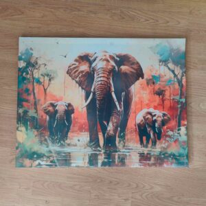 Lienzo Elefantes 75x50 cm