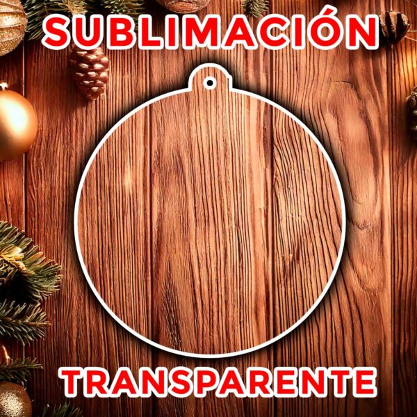 sfera de Navidad de metacrilato transparente para Sublimación