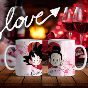 Taza San valentin Personajes animados