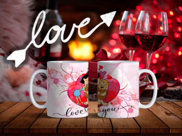 Taza San Valentín Personajes animados - Imagen 5