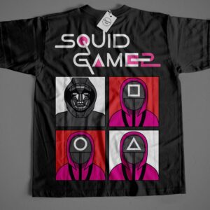 Camiseta-Juego-del-calamar-tipos-de-máscaras