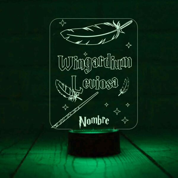 Lámpara-personalizada-Wingardium-leviosa-Harry-Potter