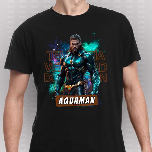 Camiseta-Aquaman-negra