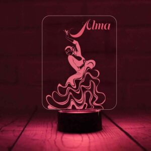 Lámpara LED de bailaora flamenca