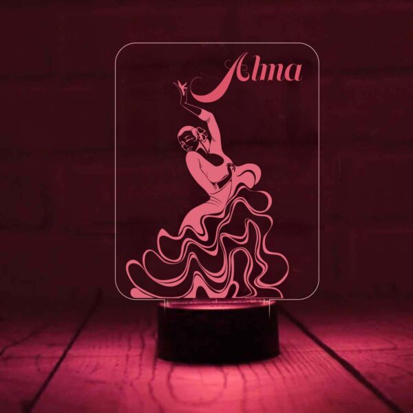 Lámpara LED de bailaora flamenca