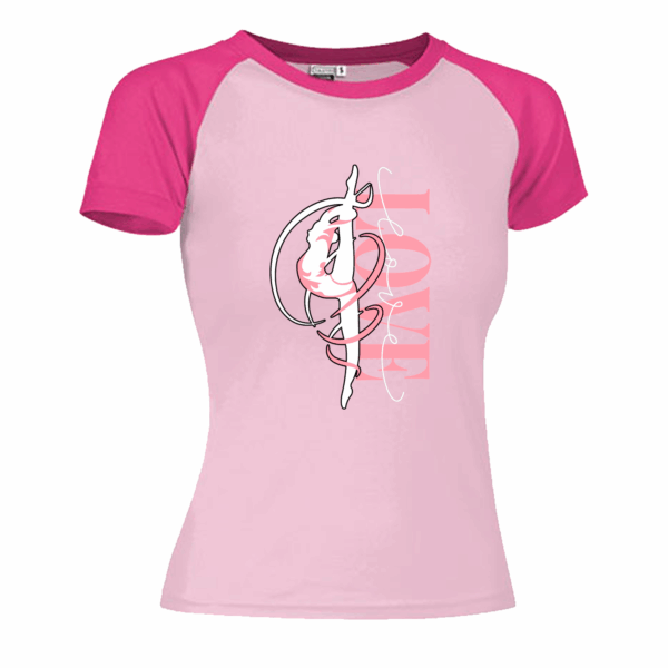 camiseta-gimnasia-rítmica-love-rosa