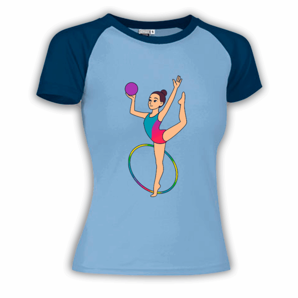 camiseta-gimnasia-rítmica-pelota-azul