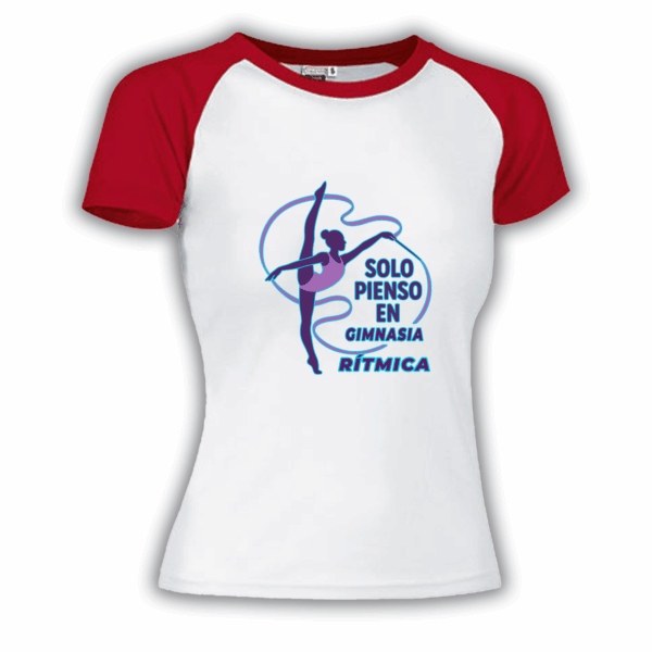 camiseta-gimnasia-rítmica-solo-pienso-en-rítmica-blanca