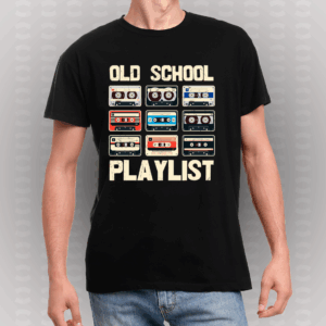 camiseta-old-school-music-negra