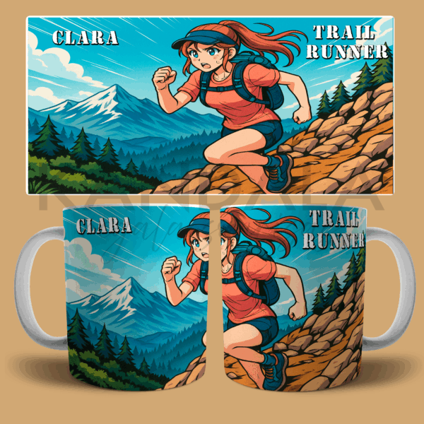 taza-personalizada-trail-runner-mujer-manga