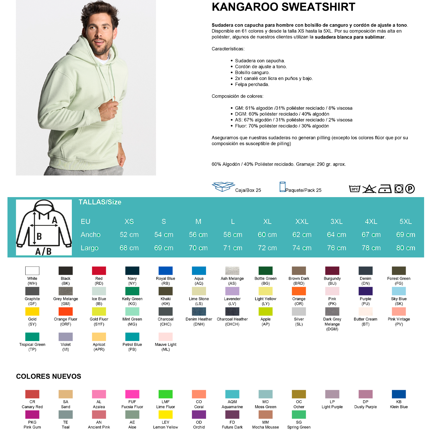 Ficha técnica sudadera jh