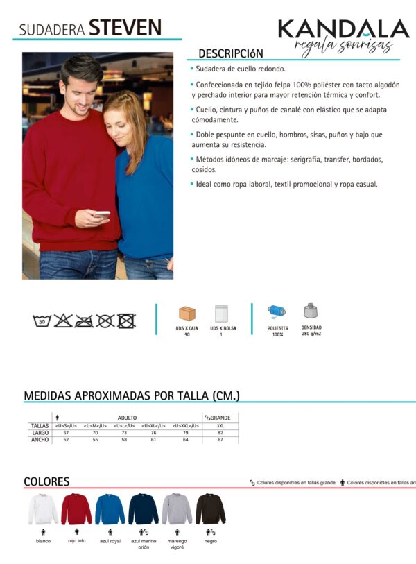 Sudadera Steven Blanca - Imagen 2
