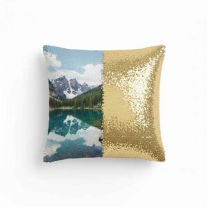 cojín de lentejuelas personalizado