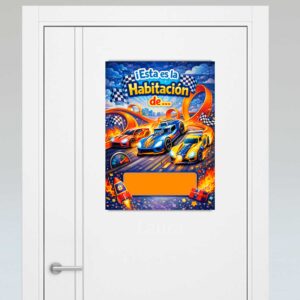 Letrero-puerta-habitación-coches