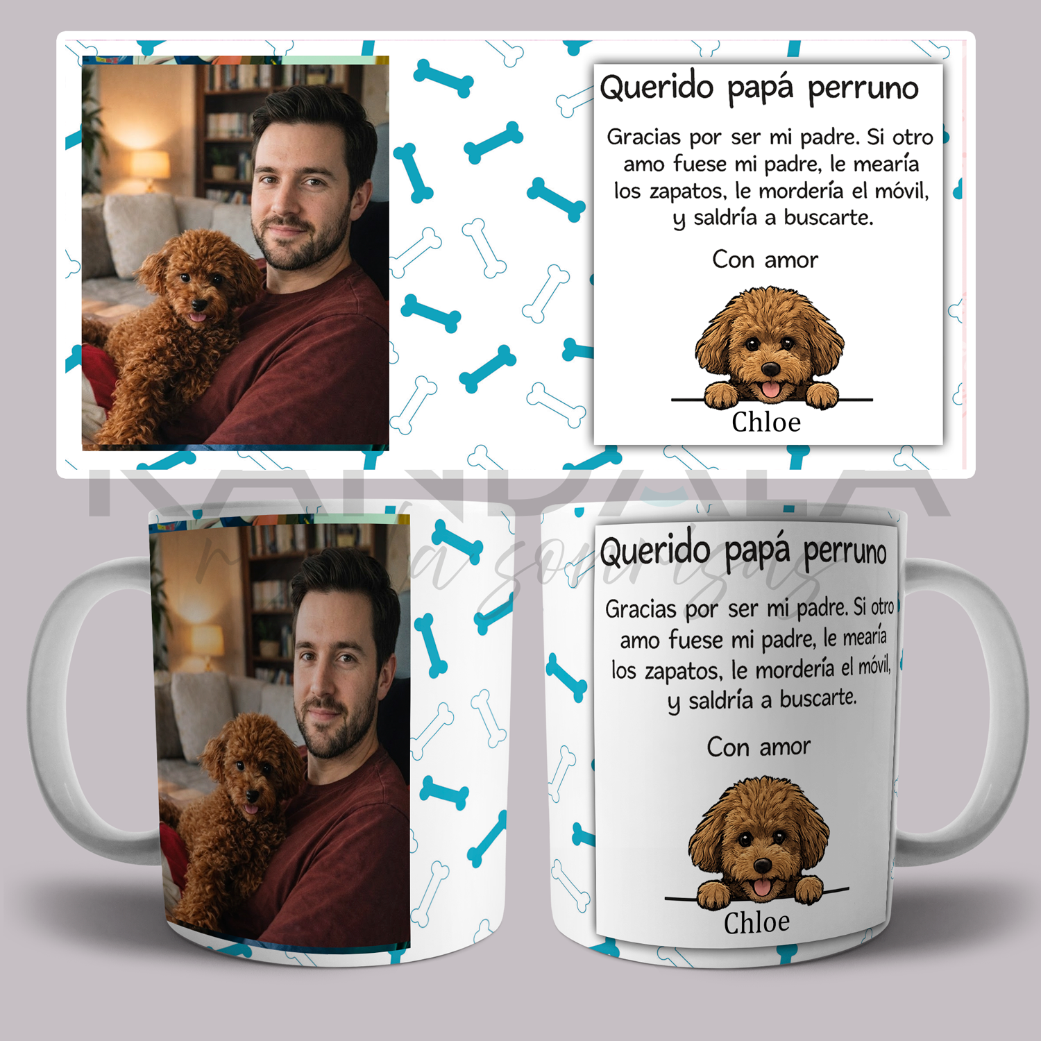 Taza-papa-perruno-personalizada