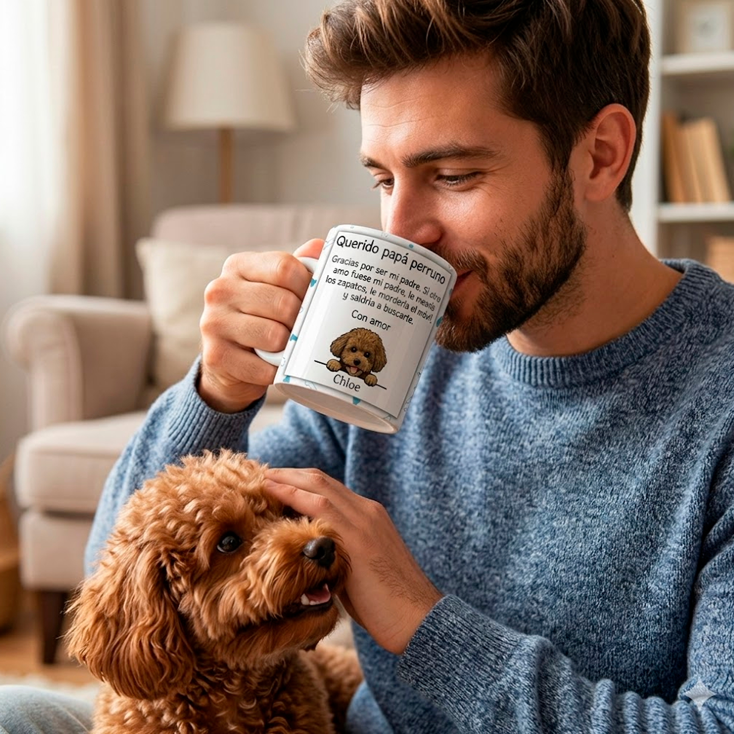 Taza Personalizada Papá Perruno - Imagen 3
