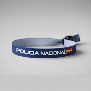 pulsera de tela policia nacional