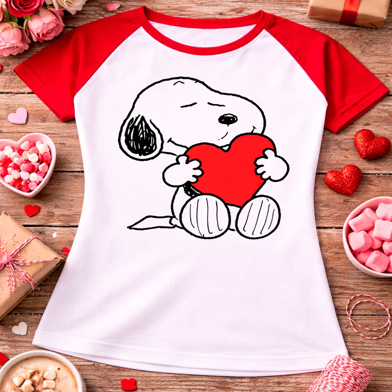 Camiseta-Snoopy-bicolor