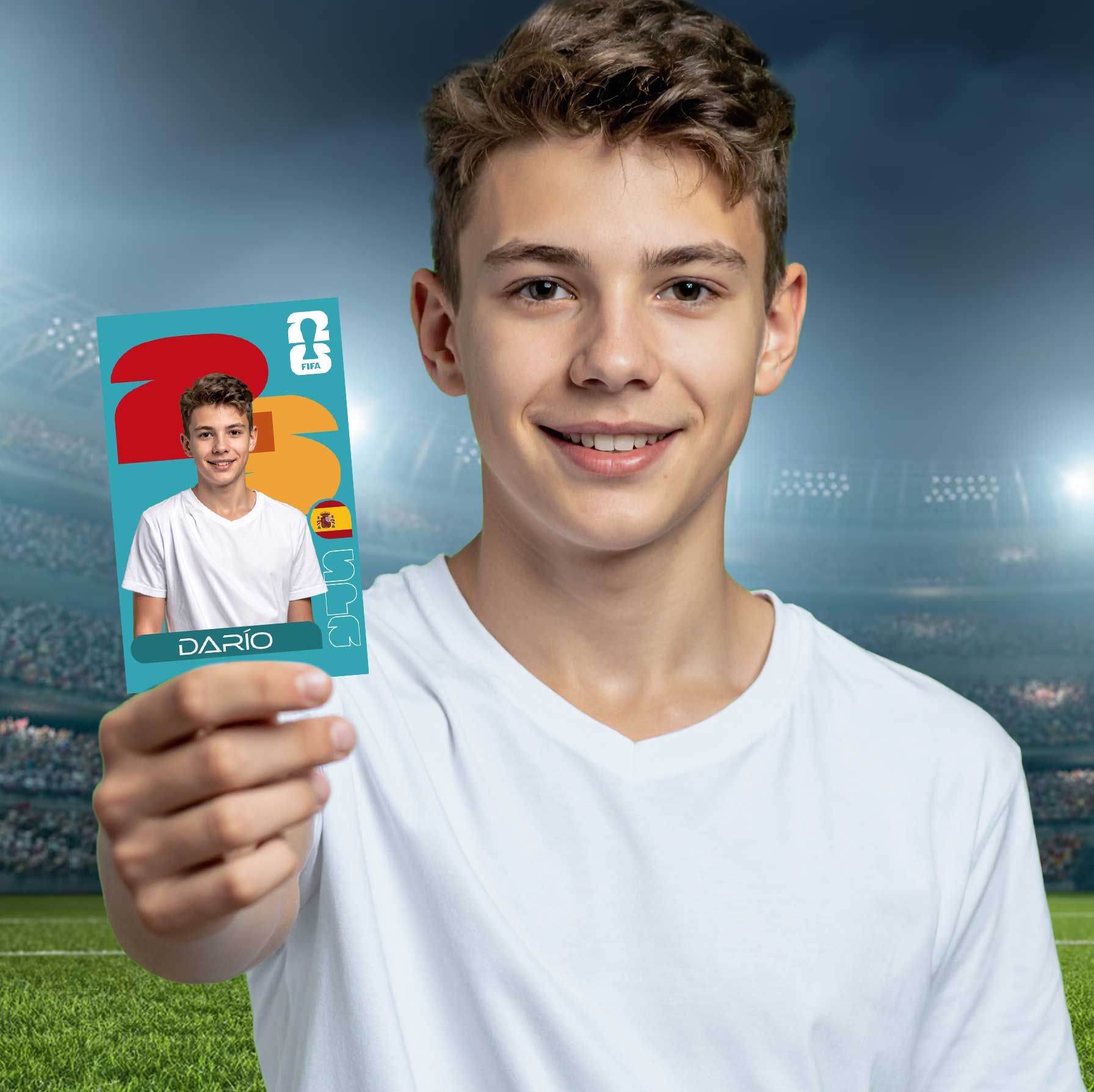 cromo mundial personalizado