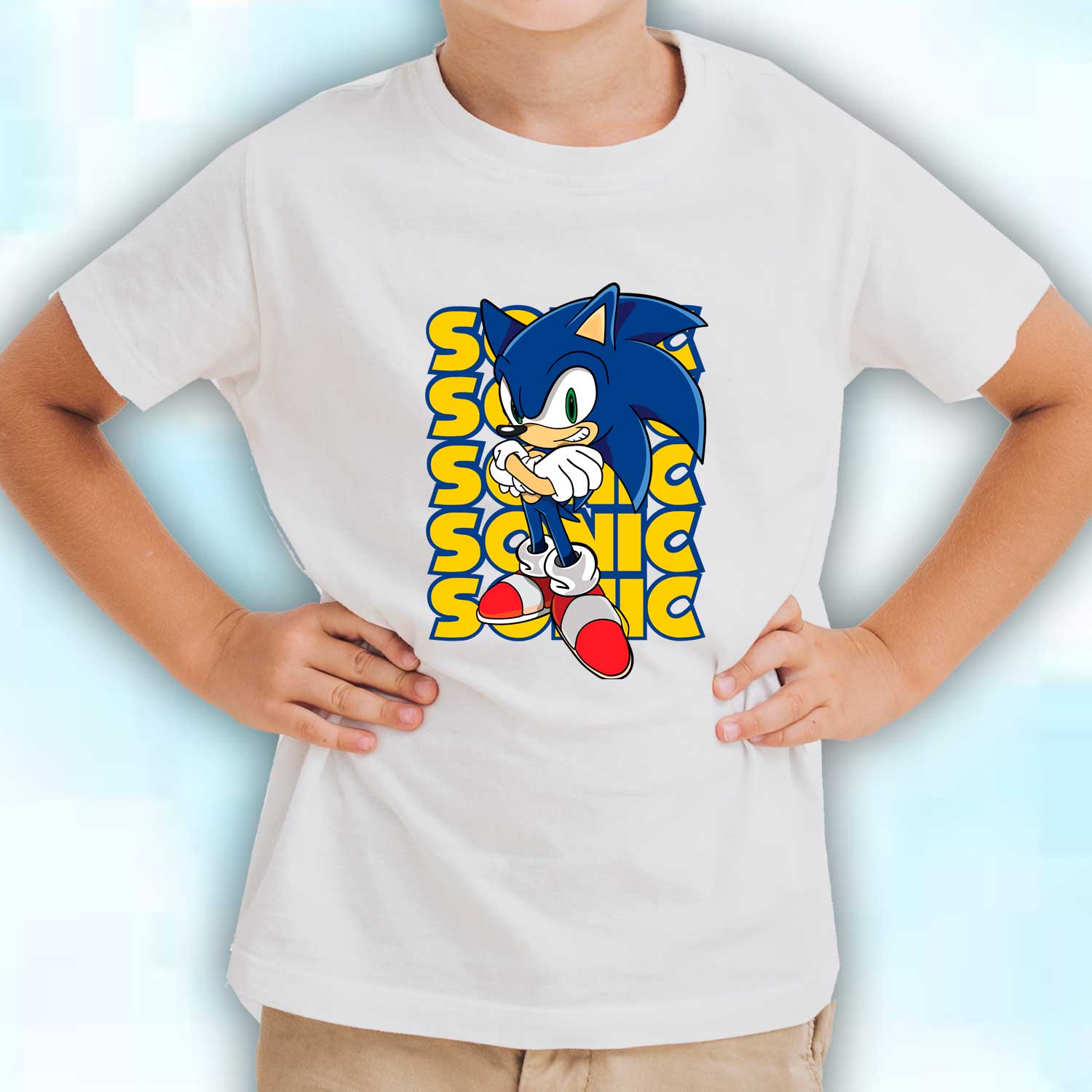 Camiseta Sonic con diseño exclusivo del erizo azul