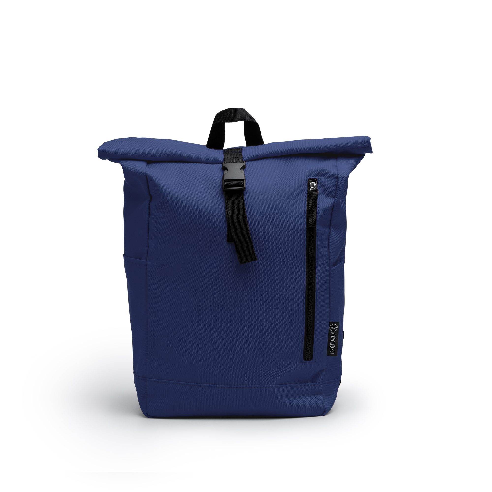 Mochila de poliéster reciclado personalizada en color marino