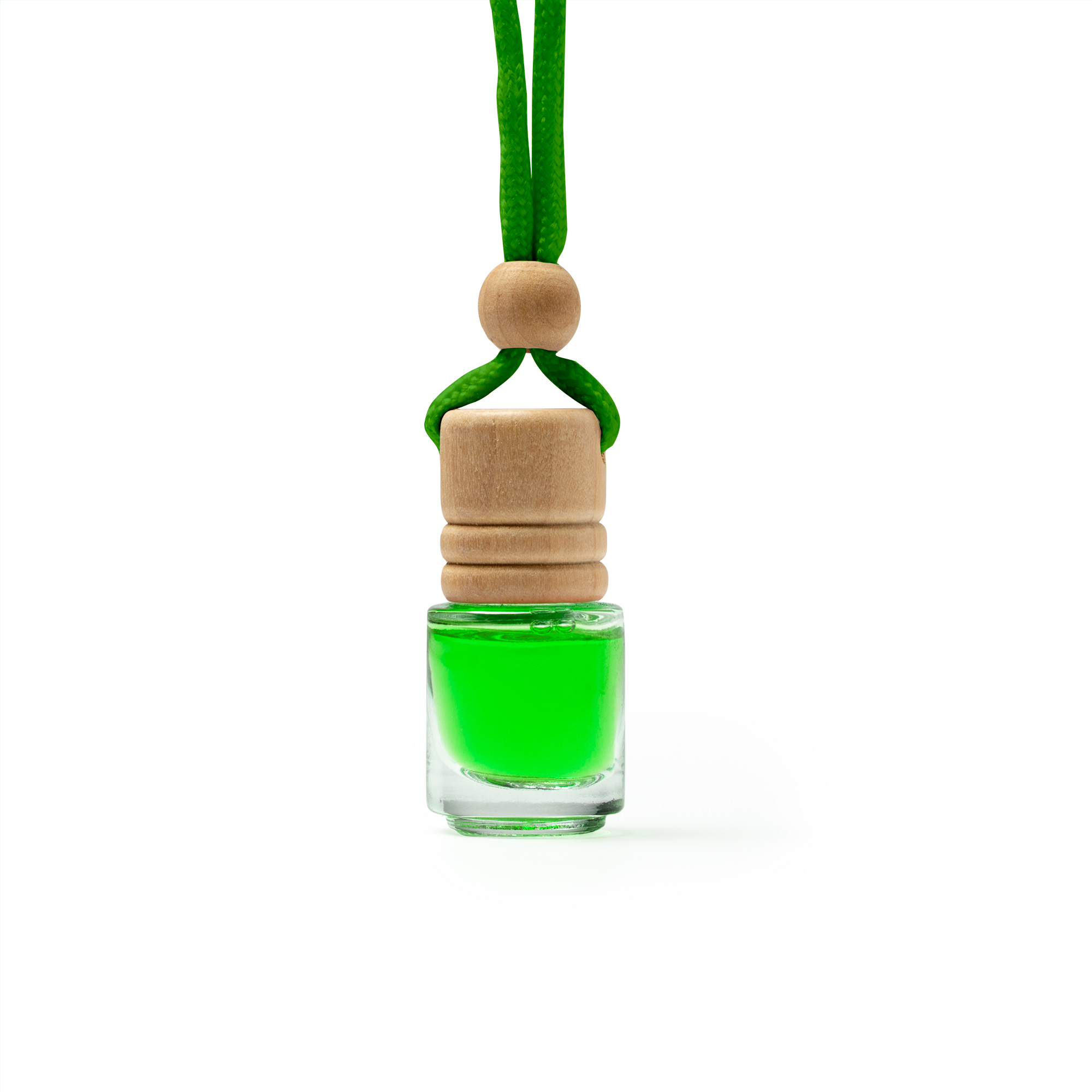 Ambientador de coche personalizado en color verde helecho