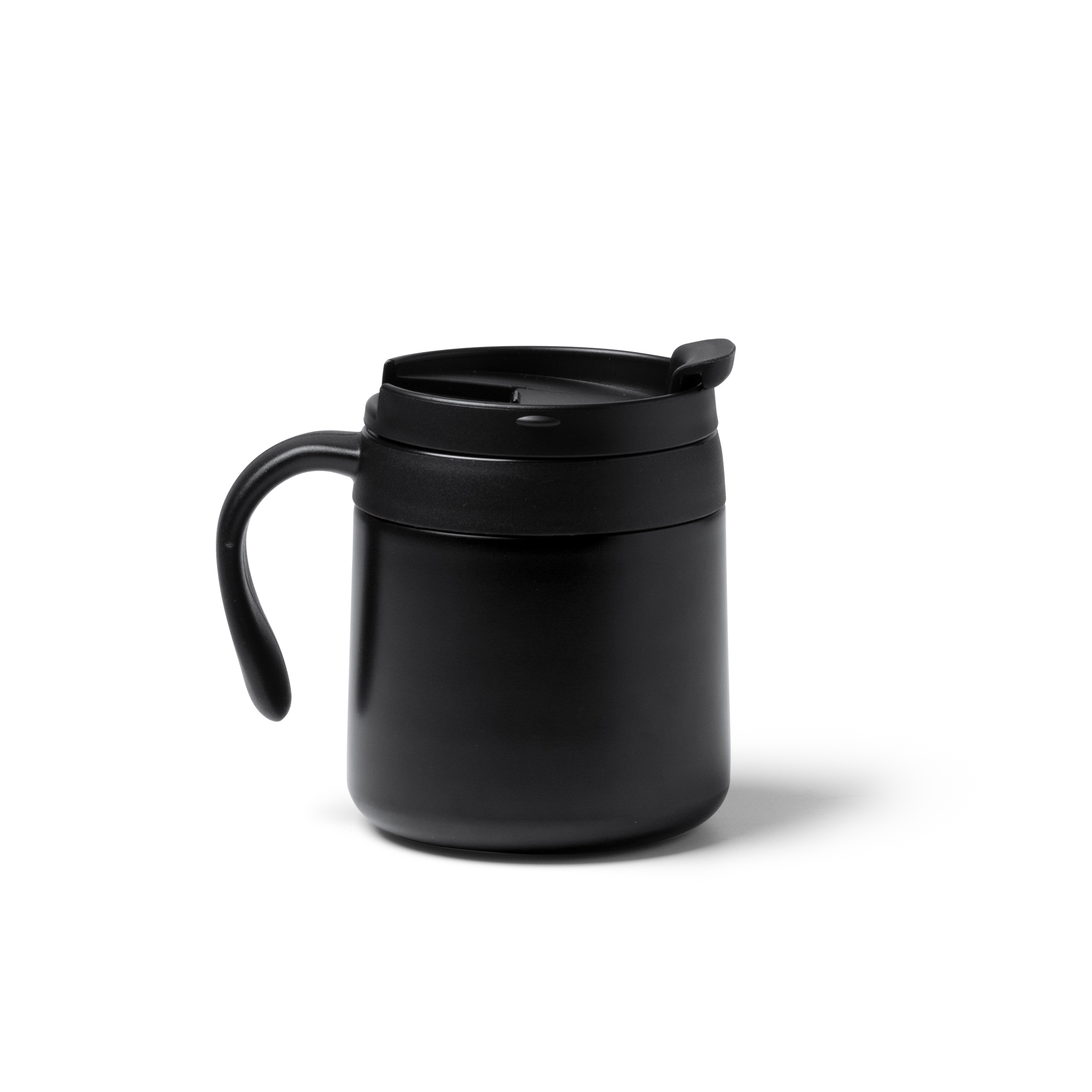 Taza térmica de acero 350 ml personalizada en color negro