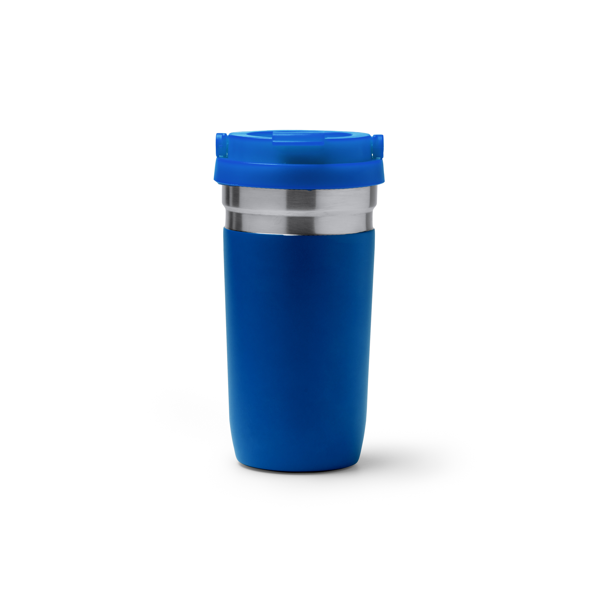 Vaso térmico de acero 550 ml con asa personalizado en color royal