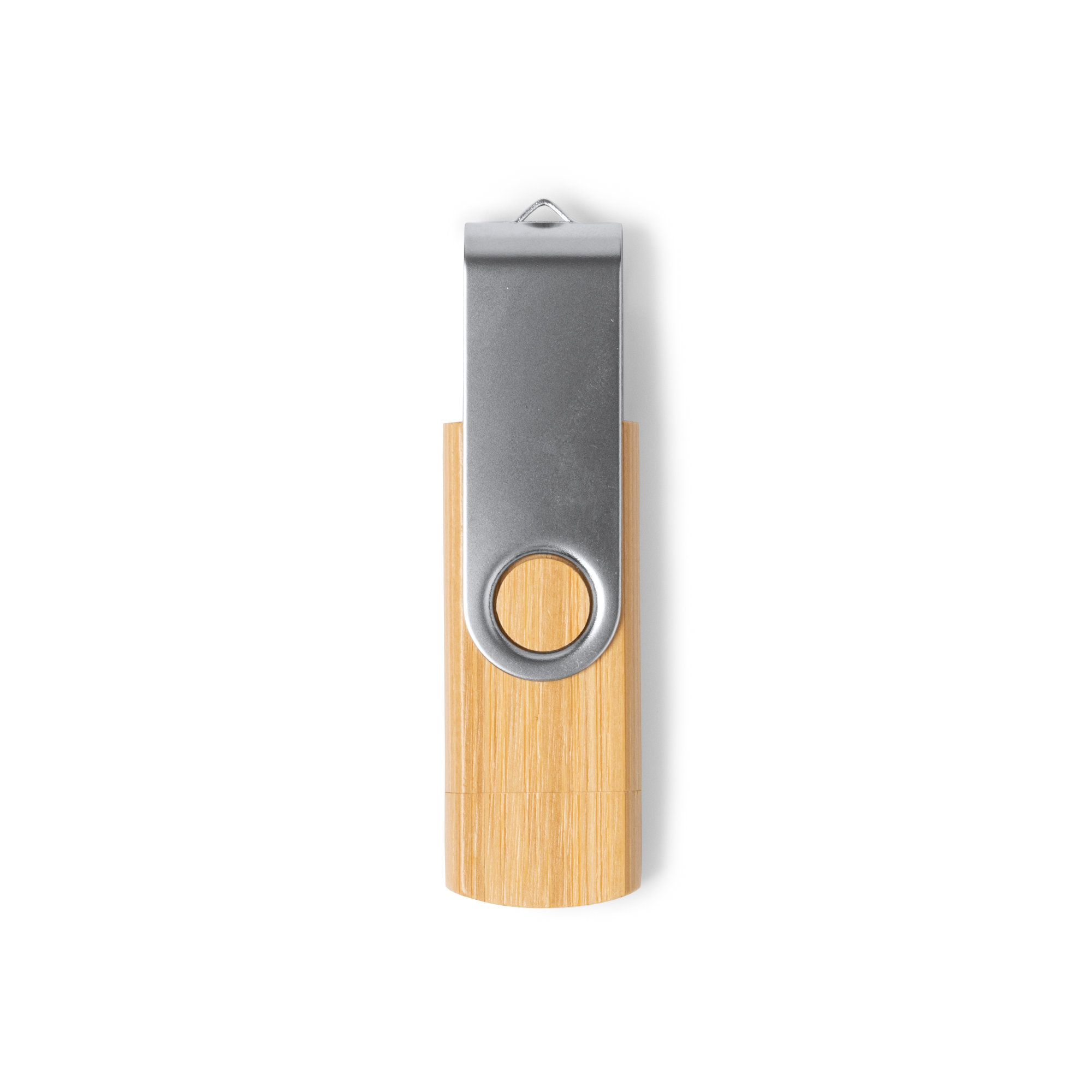 Memoria USB 3.0 de bambú 32 GB con USB-C personalizada