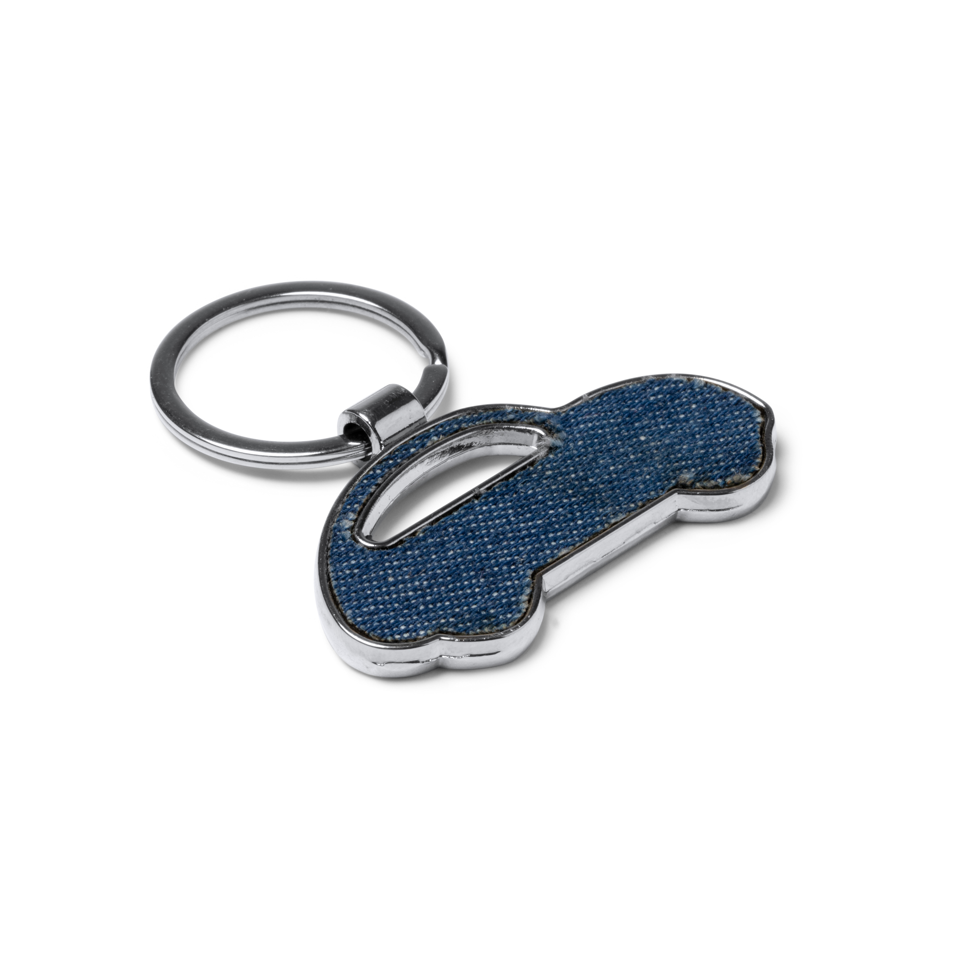 Llavero de coche de tela vaquera personalizado