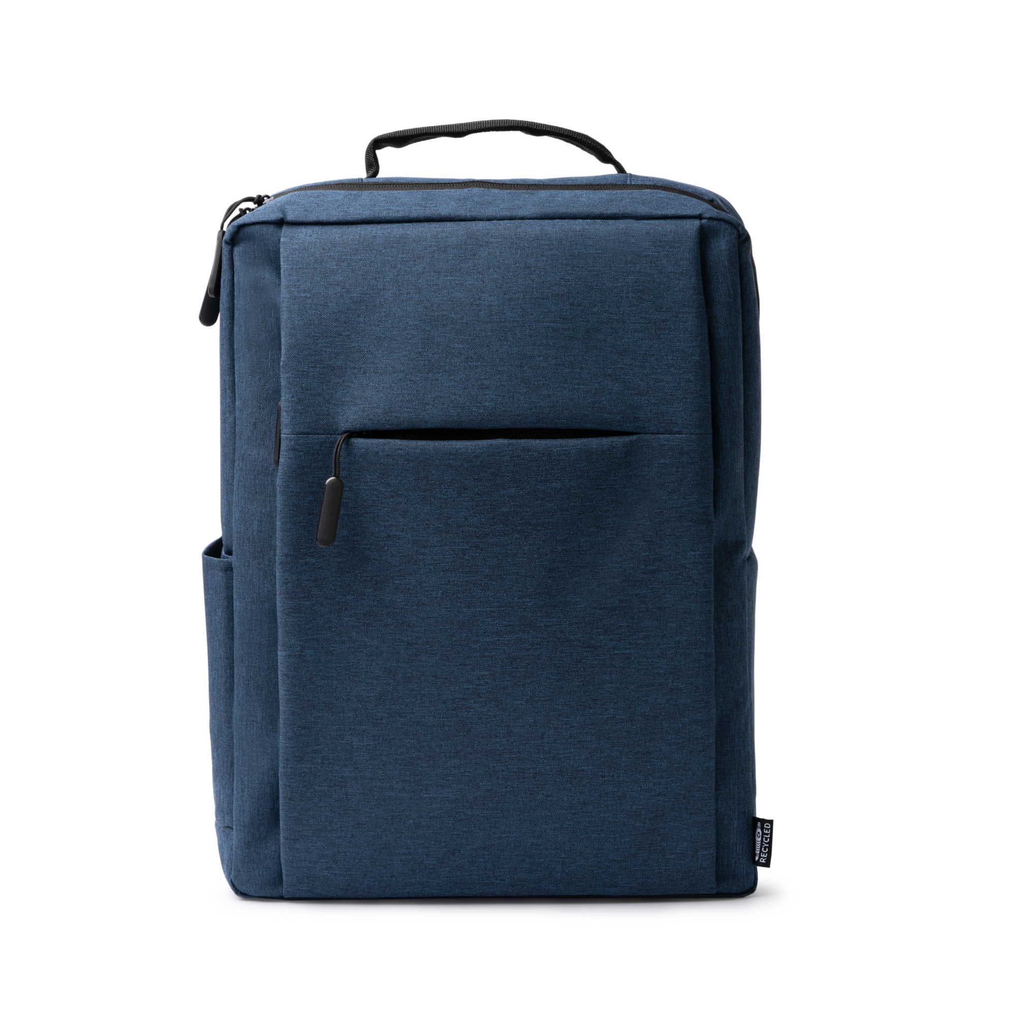 Mochila para portátil de RPET personalizada en color denim vigoré