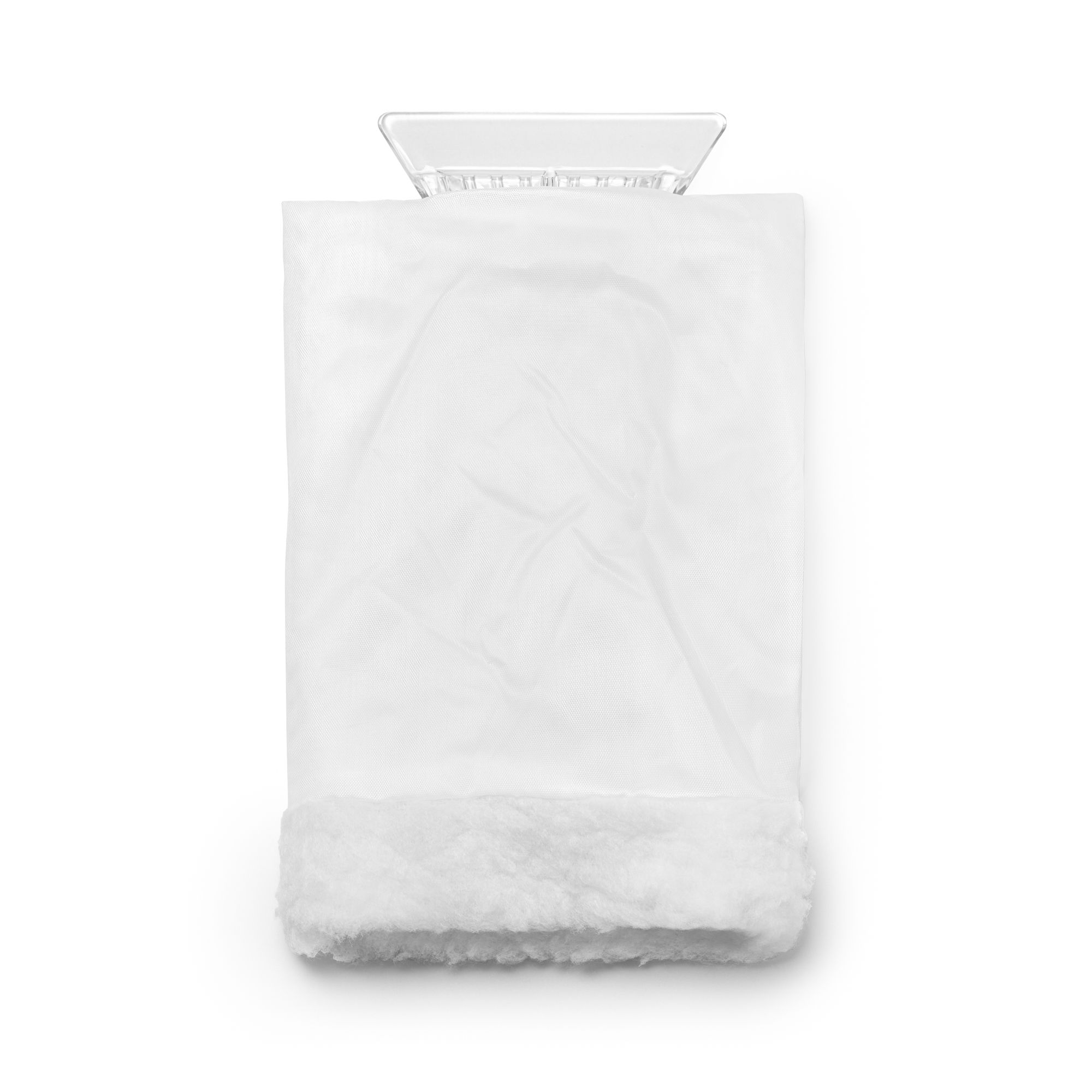 Rascador de hielo con manopla personalizado en color blanco