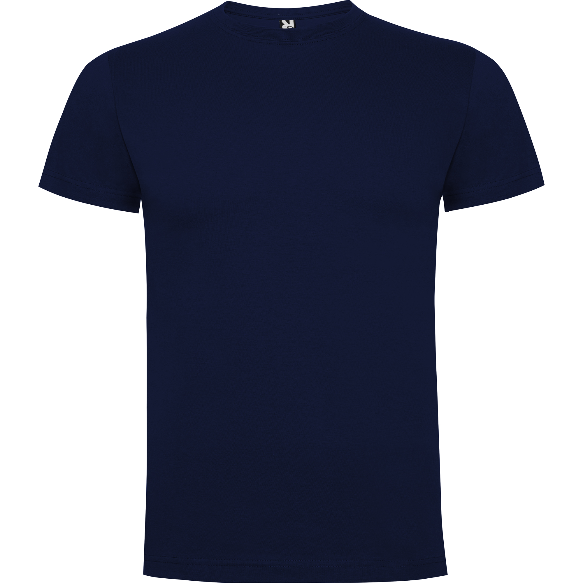 Camiseta de algodón personalizada con logo en color marino