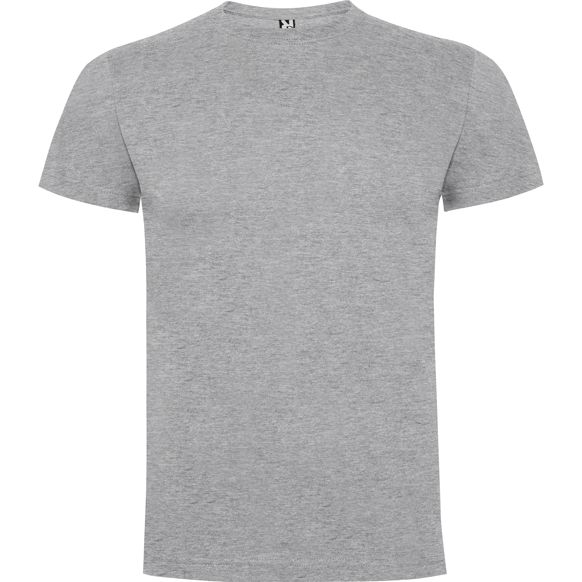 Camiseta de algodón personalizada con logo en color gris vigoré